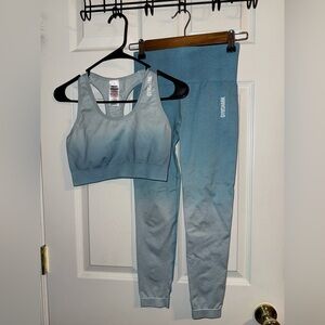 Gymshark sports bra and legging set, women’s size medium.
